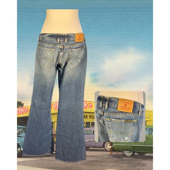 Vintage 90s Ralph Lauren Polo Relaxed Straight Light Wash Saturday Jeans 14x31 - Picture 4 of 5